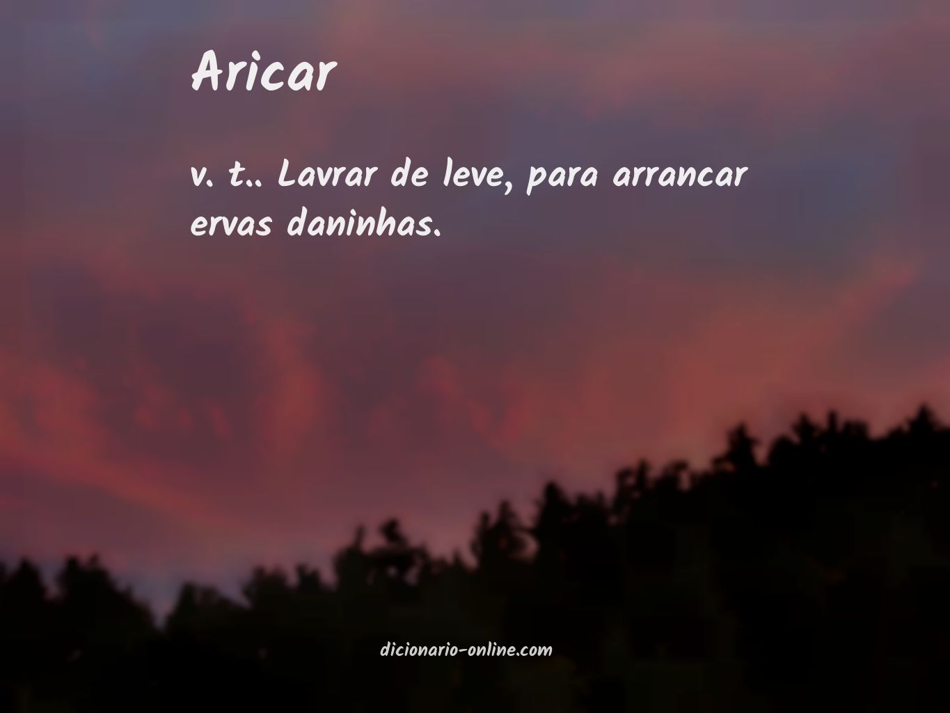 Significado de aricar