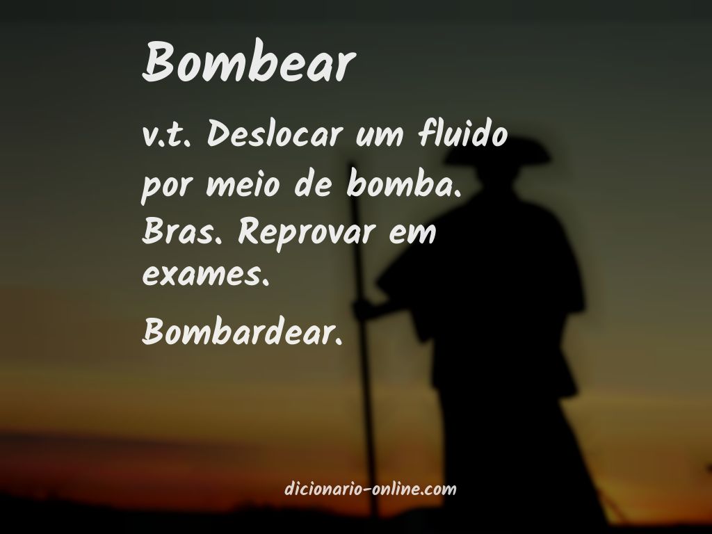 Significado de bombear