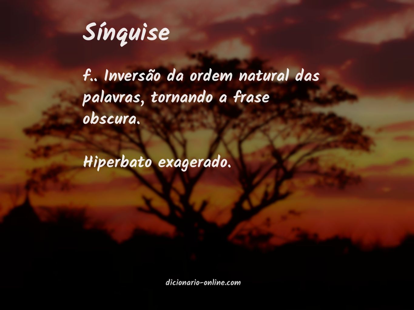 Significado de sínquise