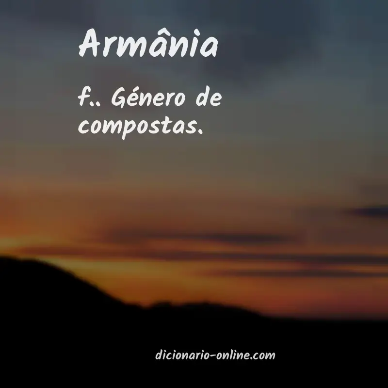 Significado de armânia