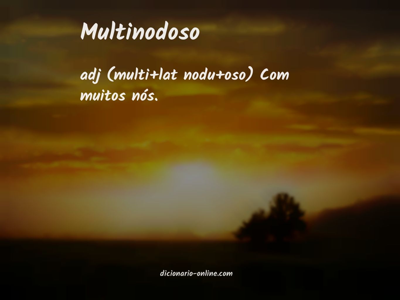 Significado de multinodoso