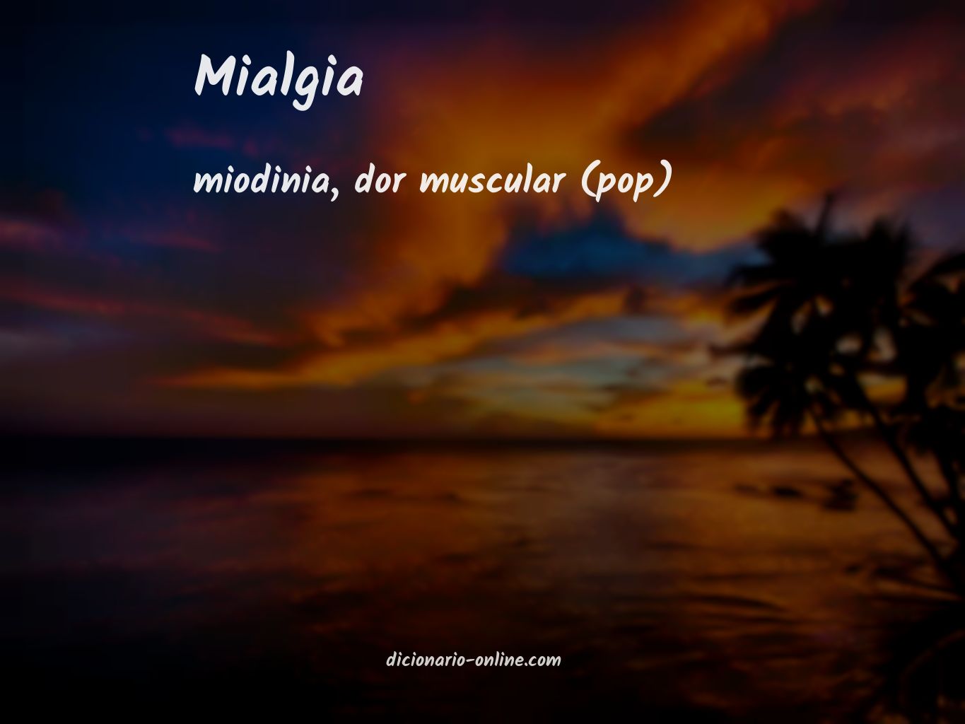 Significado de mialgia