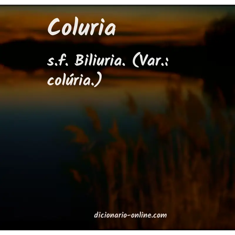Significado de coluria