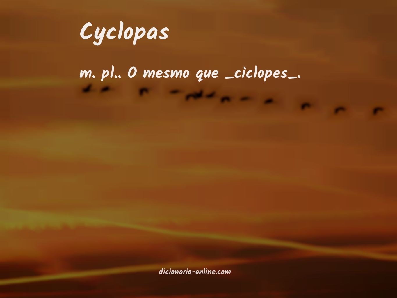 Significado de cyclopas