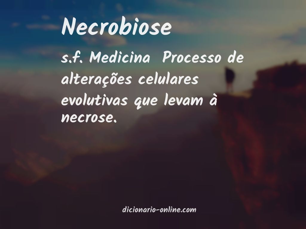 Significado de necrobiose