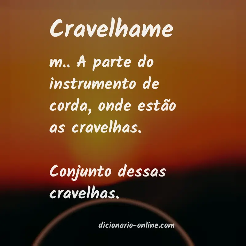 Significado de cravelhame