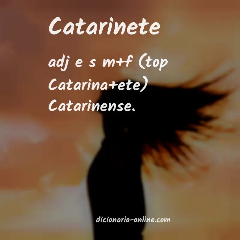 Significado de catarinete