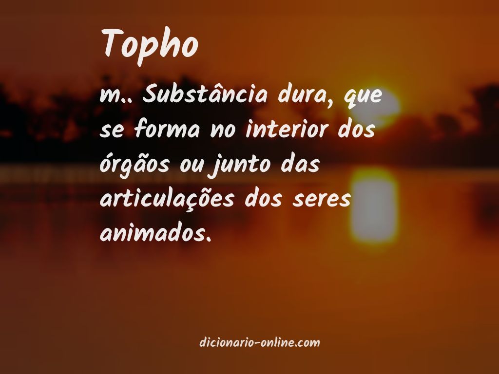 Significado de topho