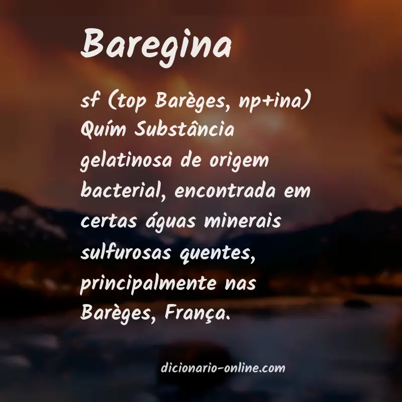 Significado de baregina