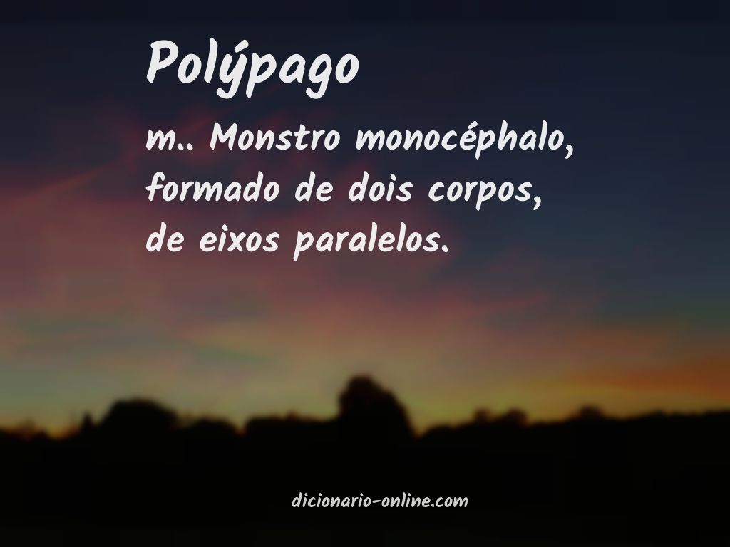 Significado de polýpago