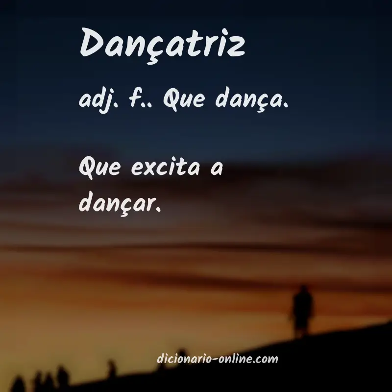 Significado de dançatriz