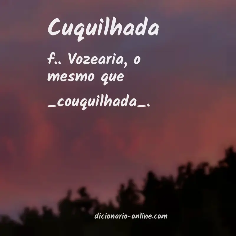 Significado de cuquilhada