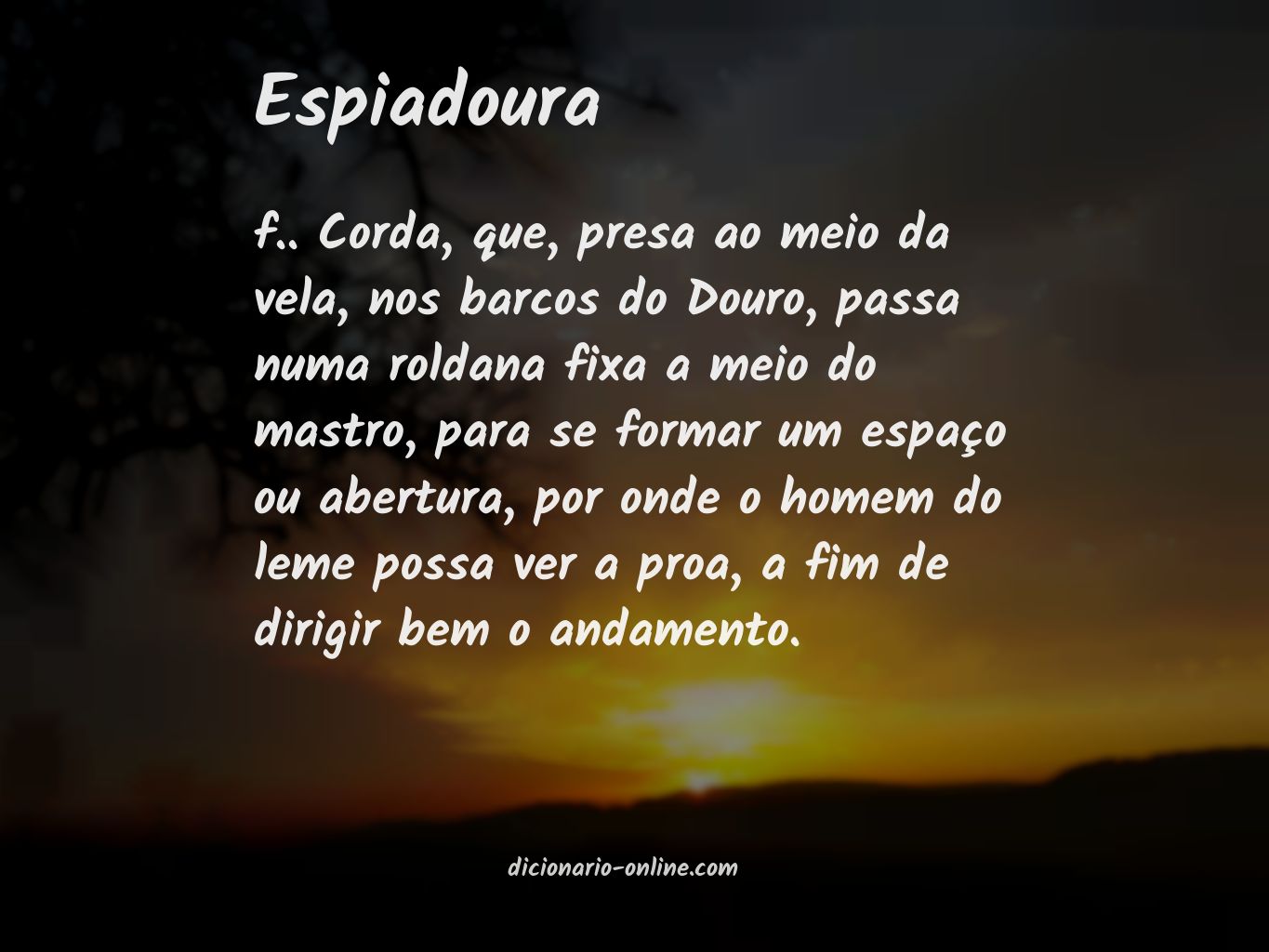 Significado de espiadoura