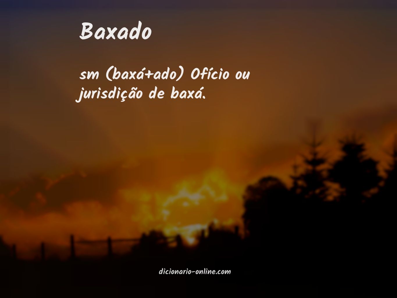 Significado de baxado