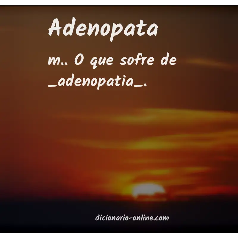 Significado de adenopata