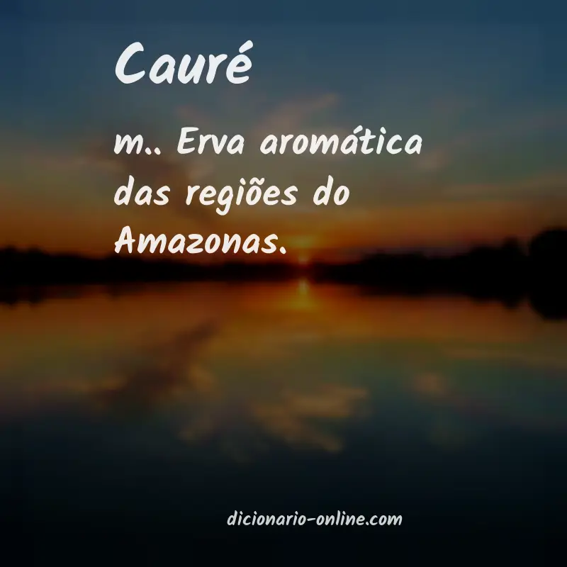 Significado de cauré