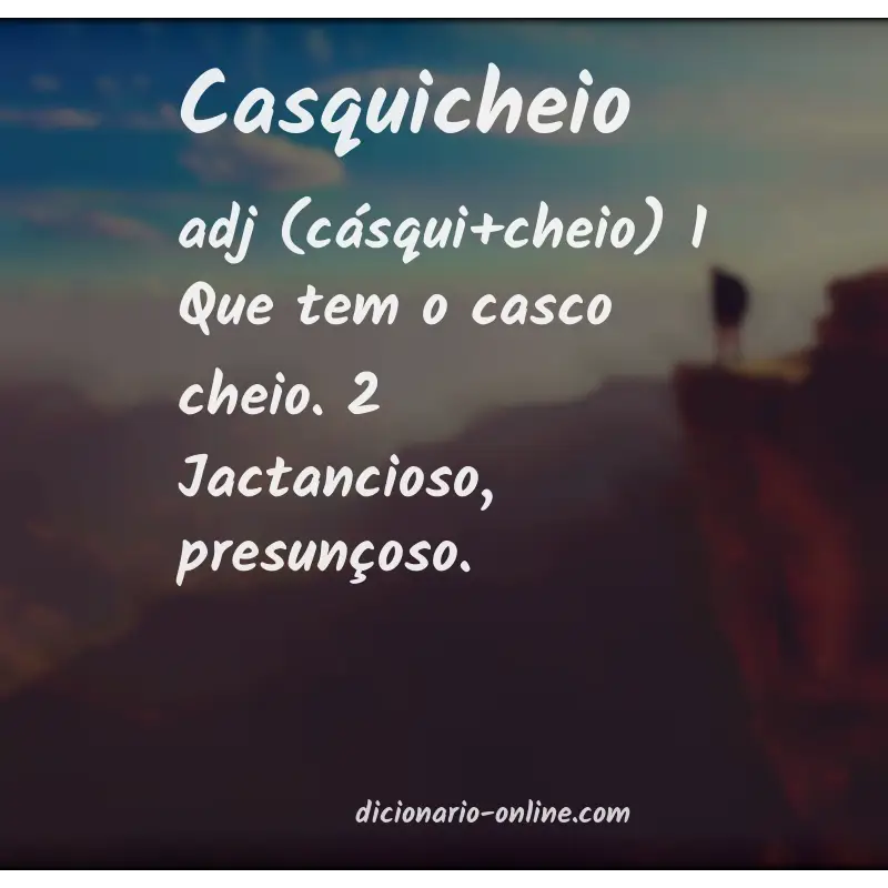 Significado de casquicheio