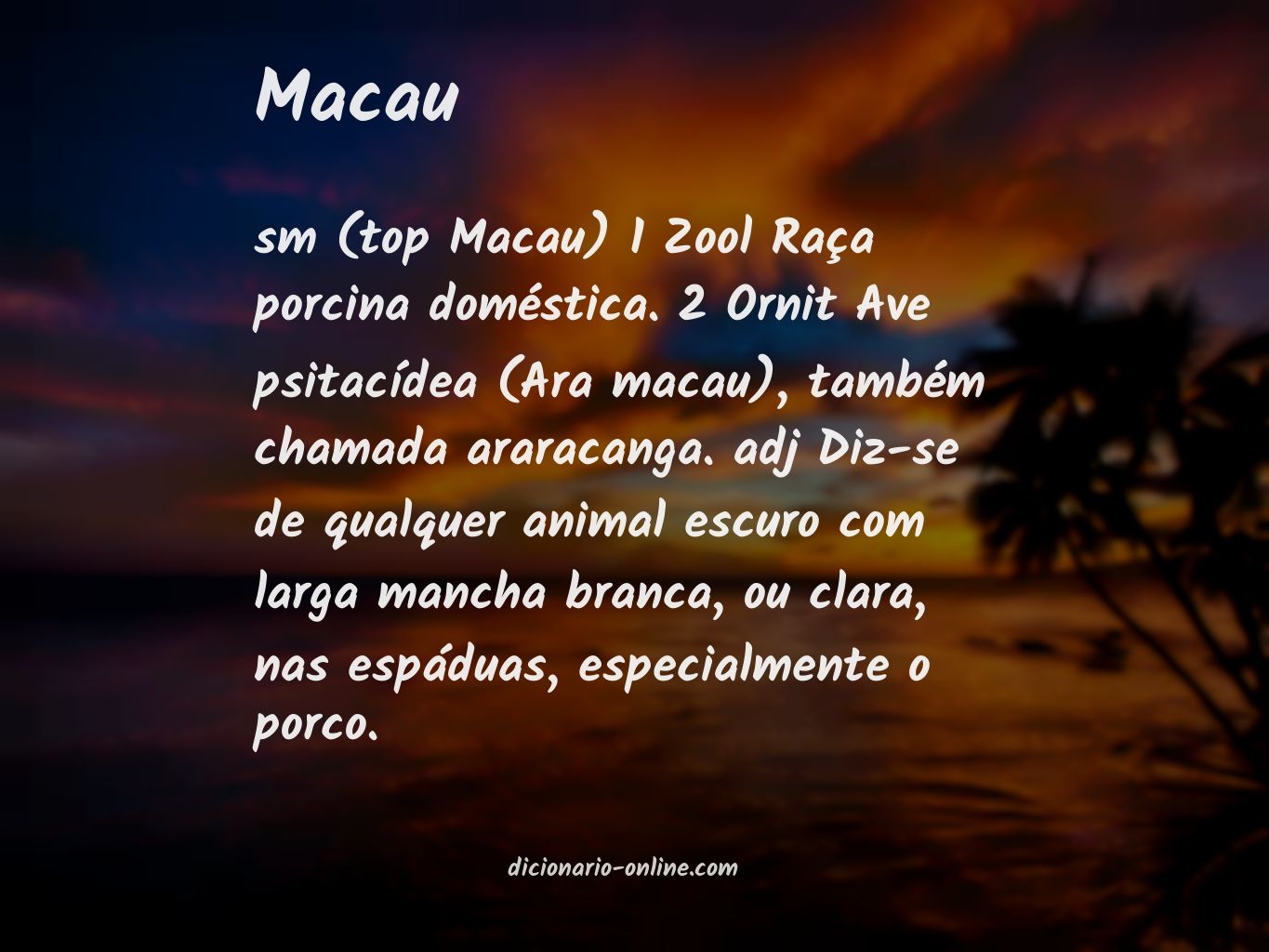 Significado de macau