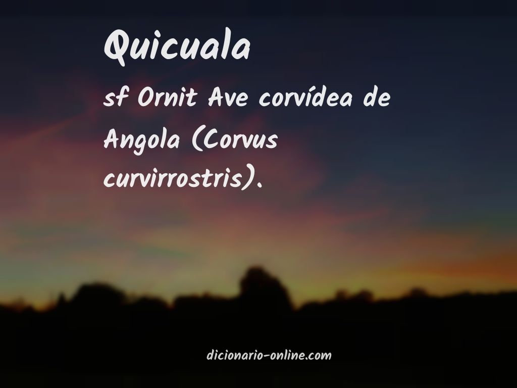 Significado de quicuala