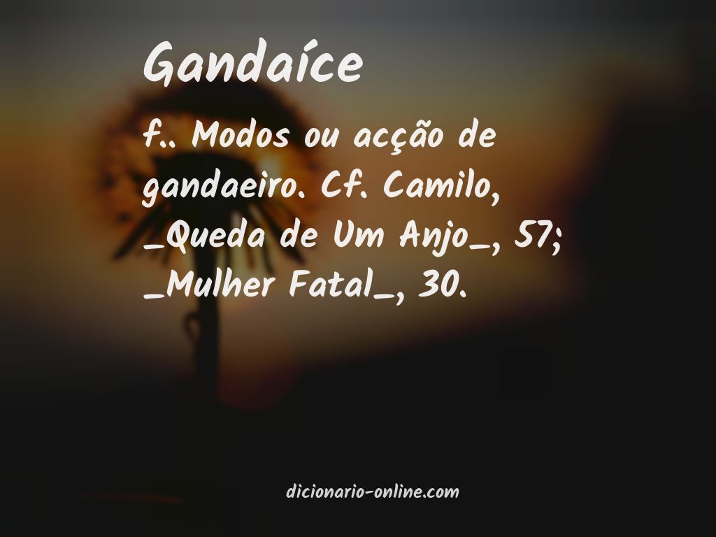 Significado de gandaíce