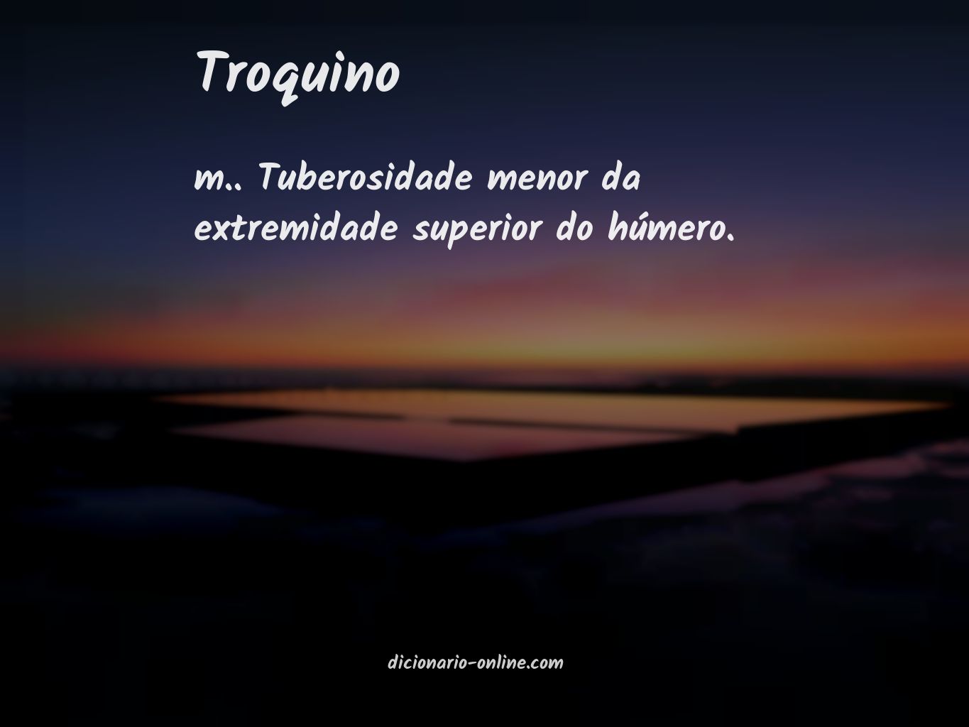 Significado de troquino