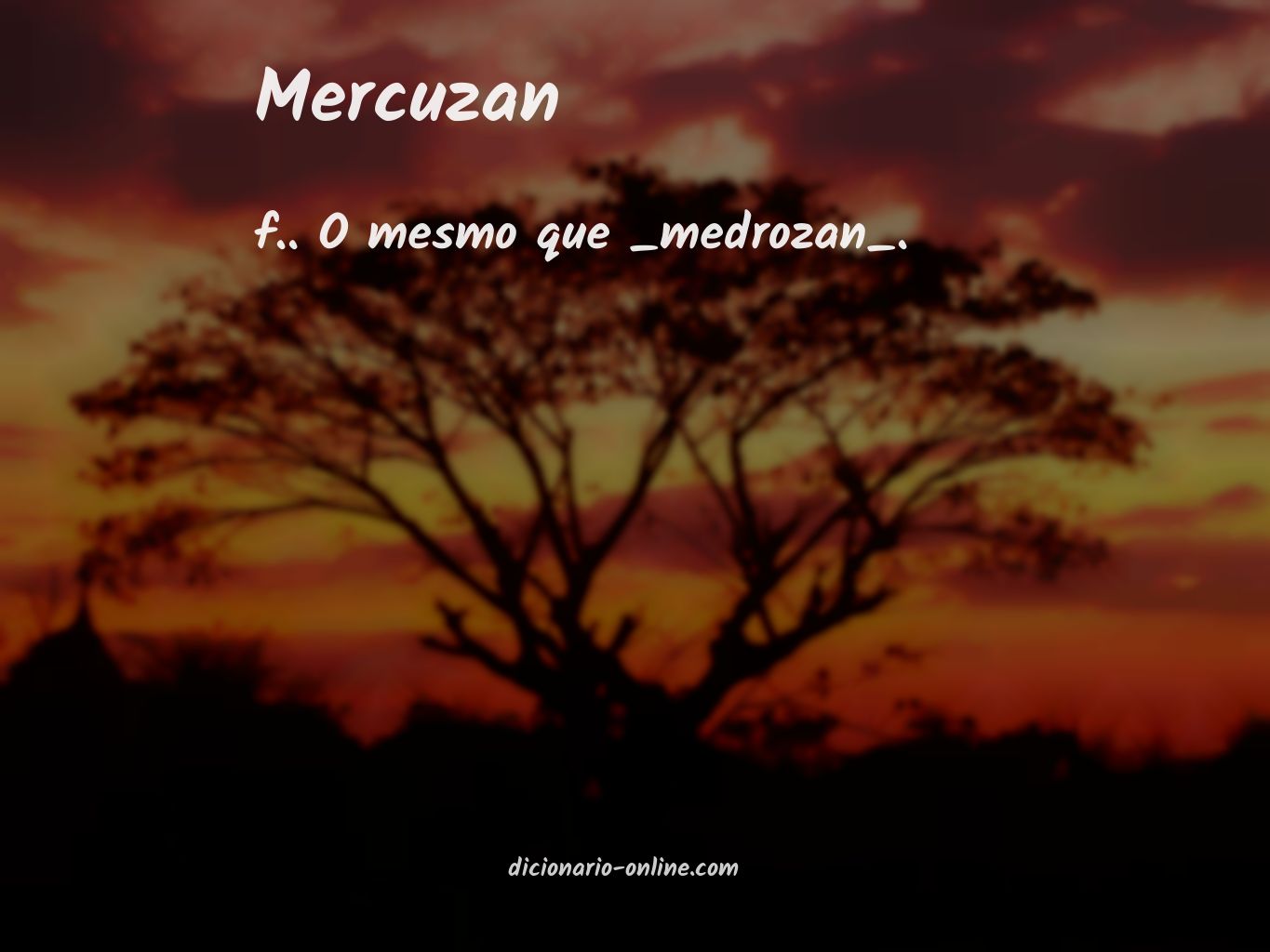 Significado de mercuzan