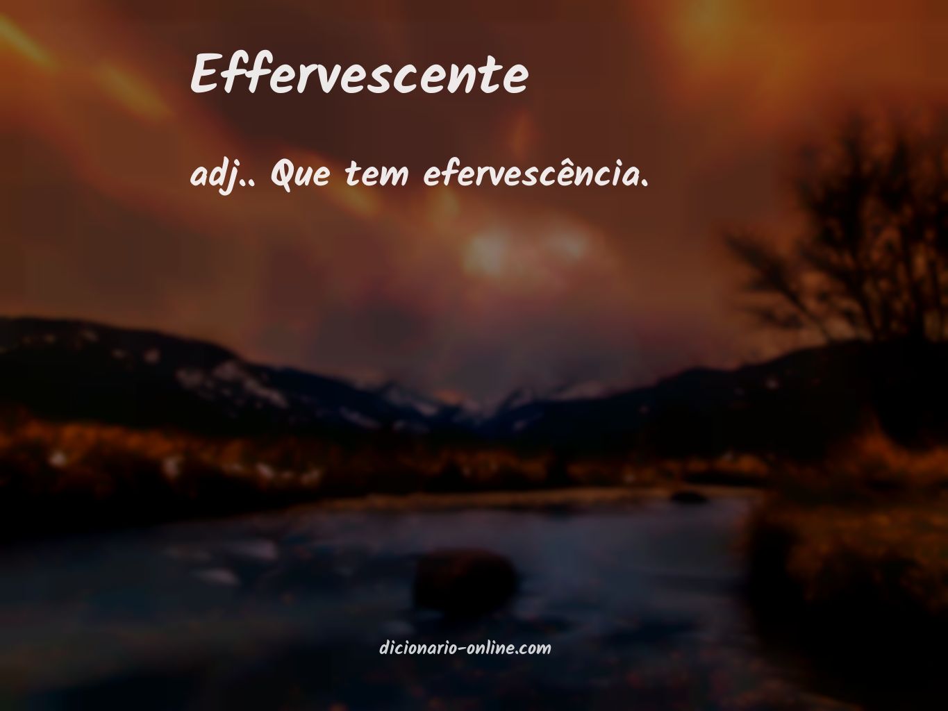 Significado de effervescente