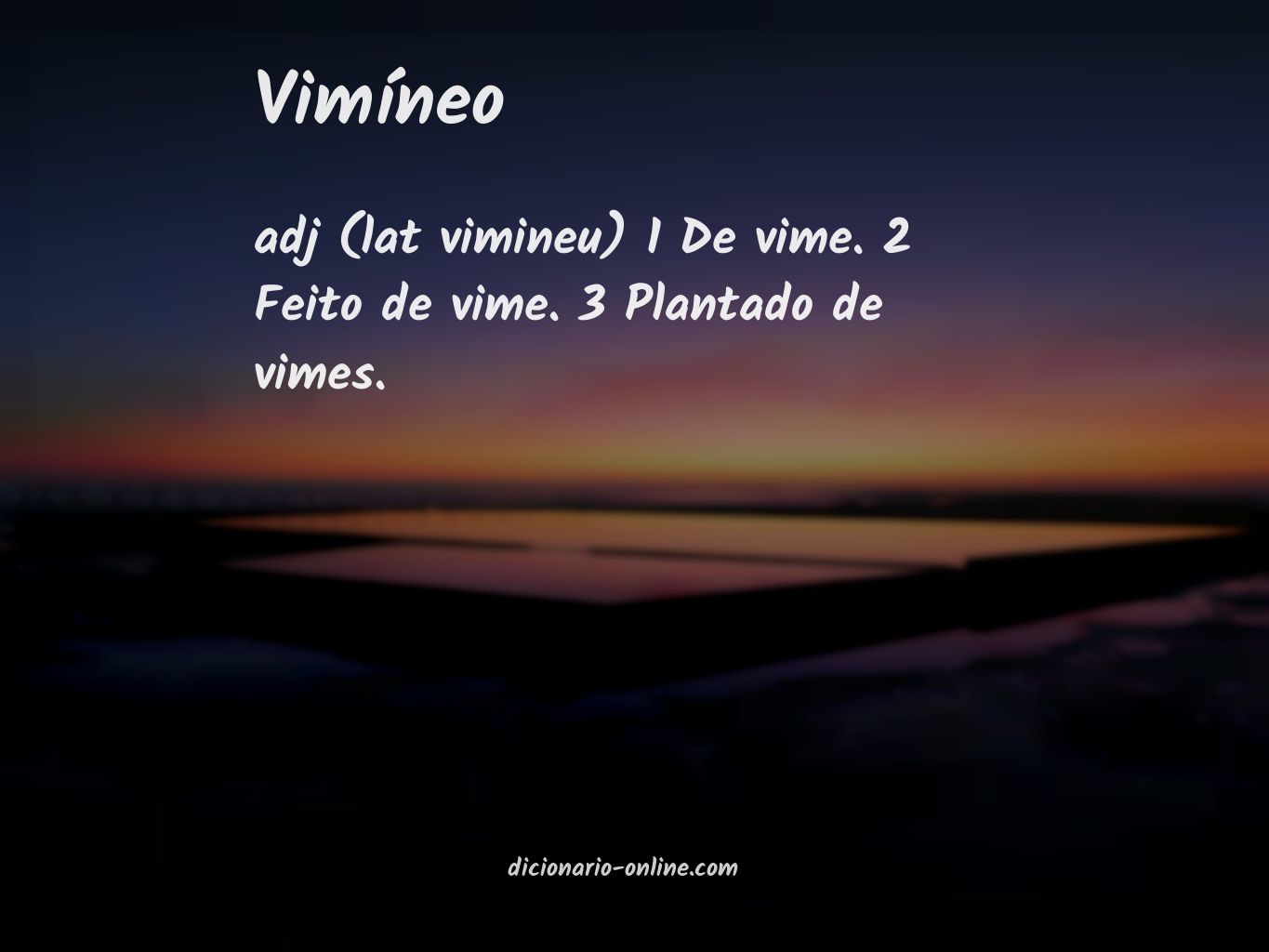 Significado de vimíneo