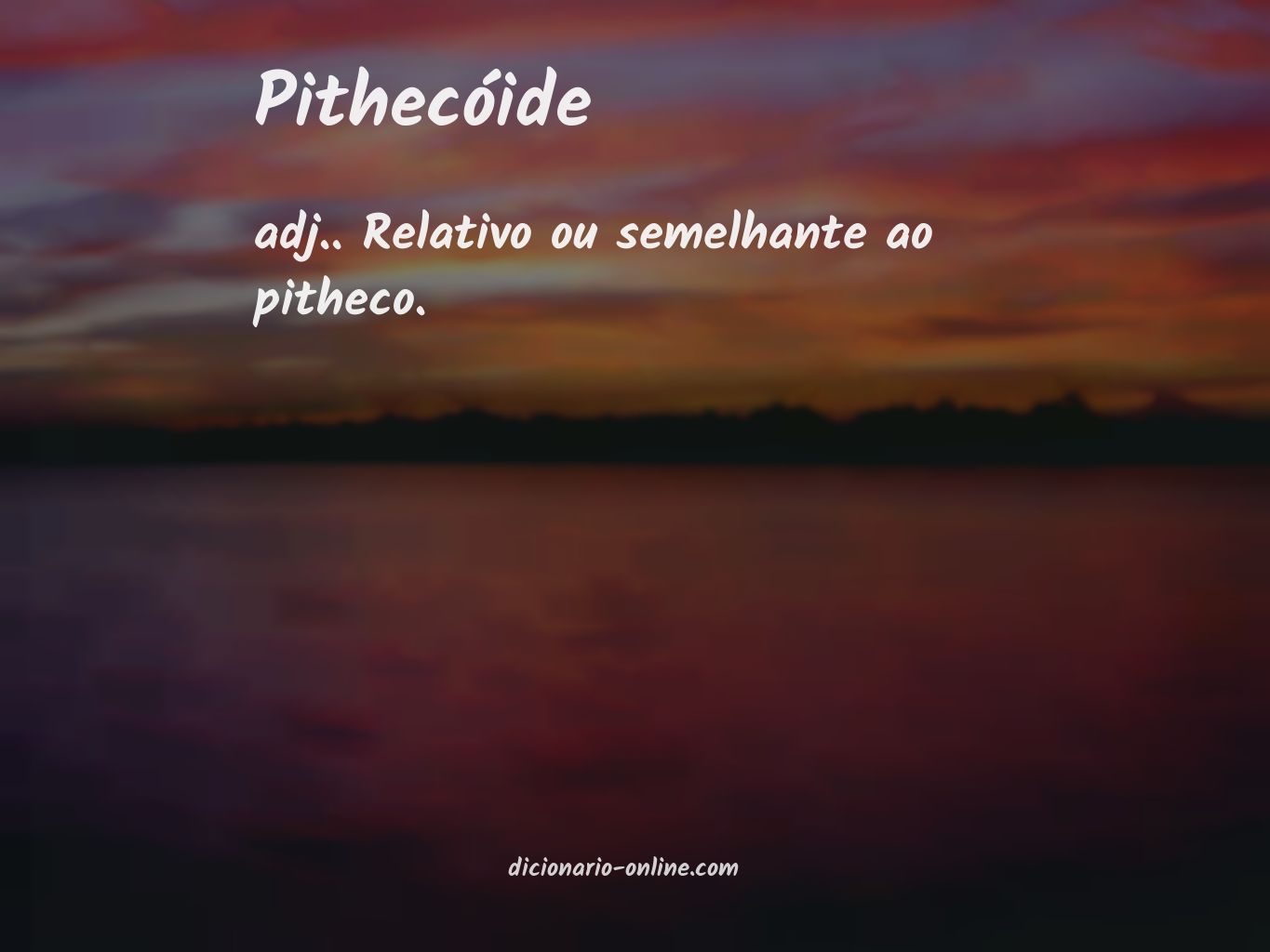Significado de pithecóide