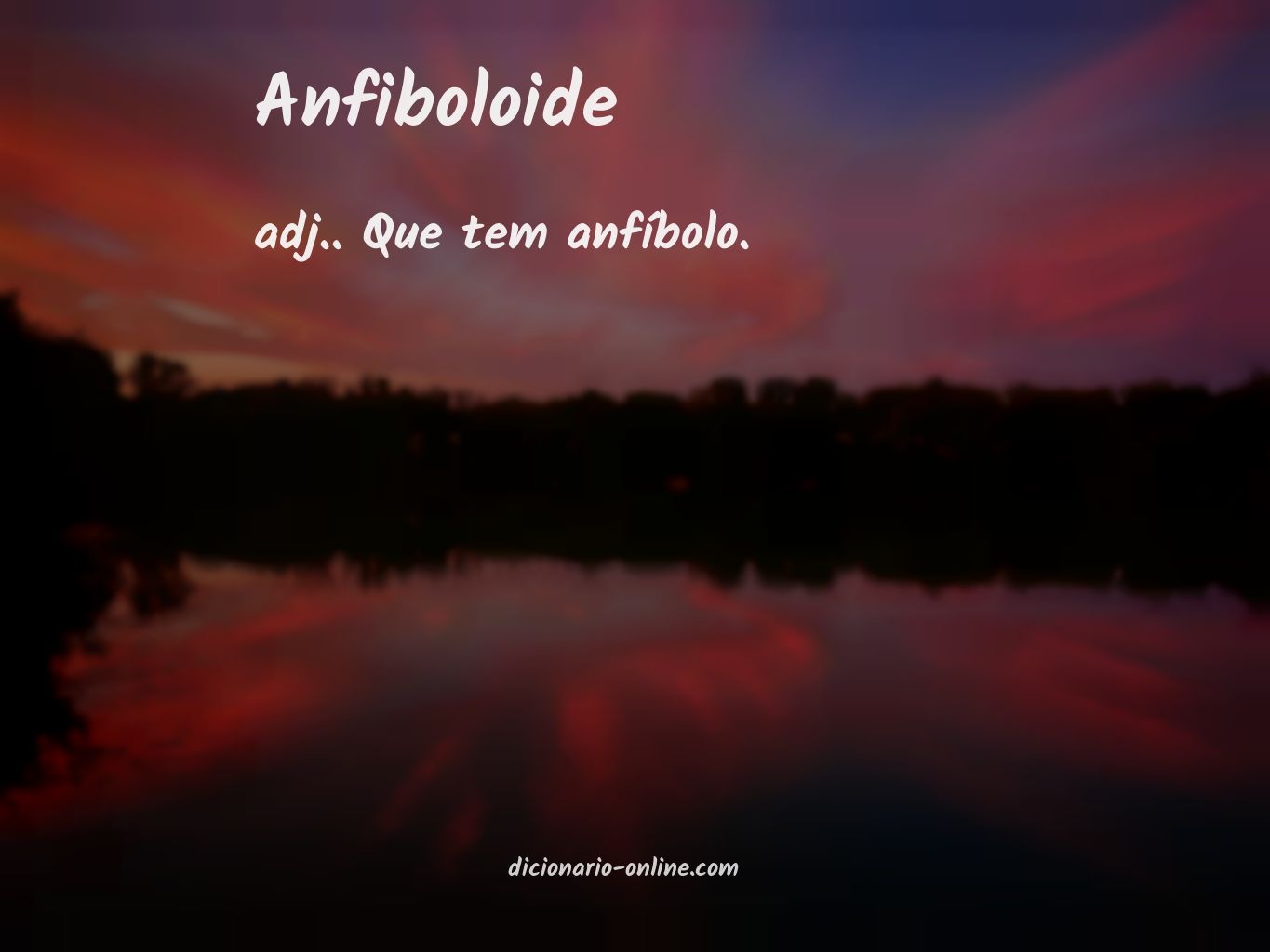 Significado de anfiboloide