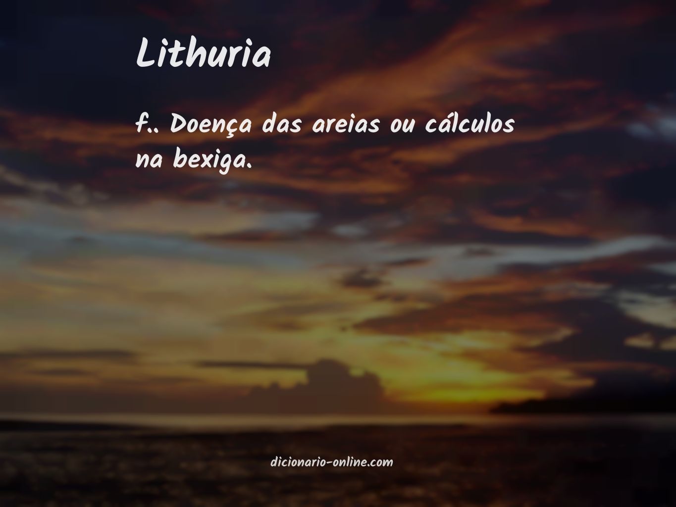 Significado de lithuria