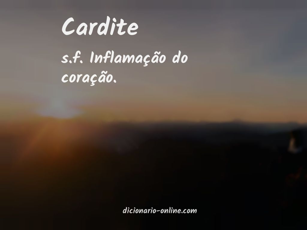 Significado de cardite