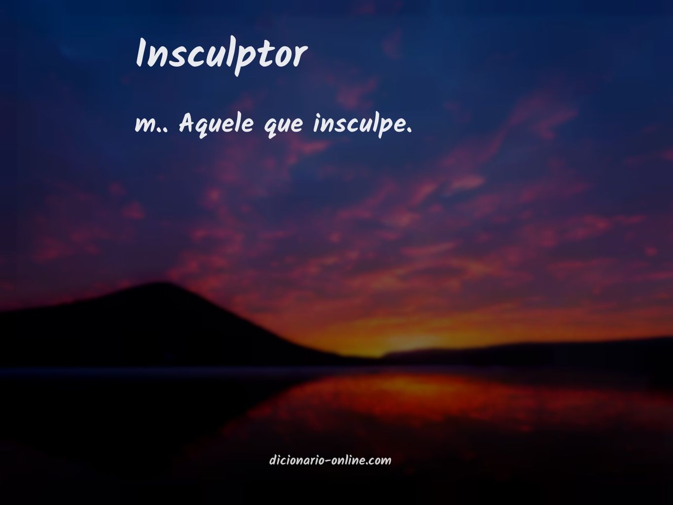 Significado de insculptor