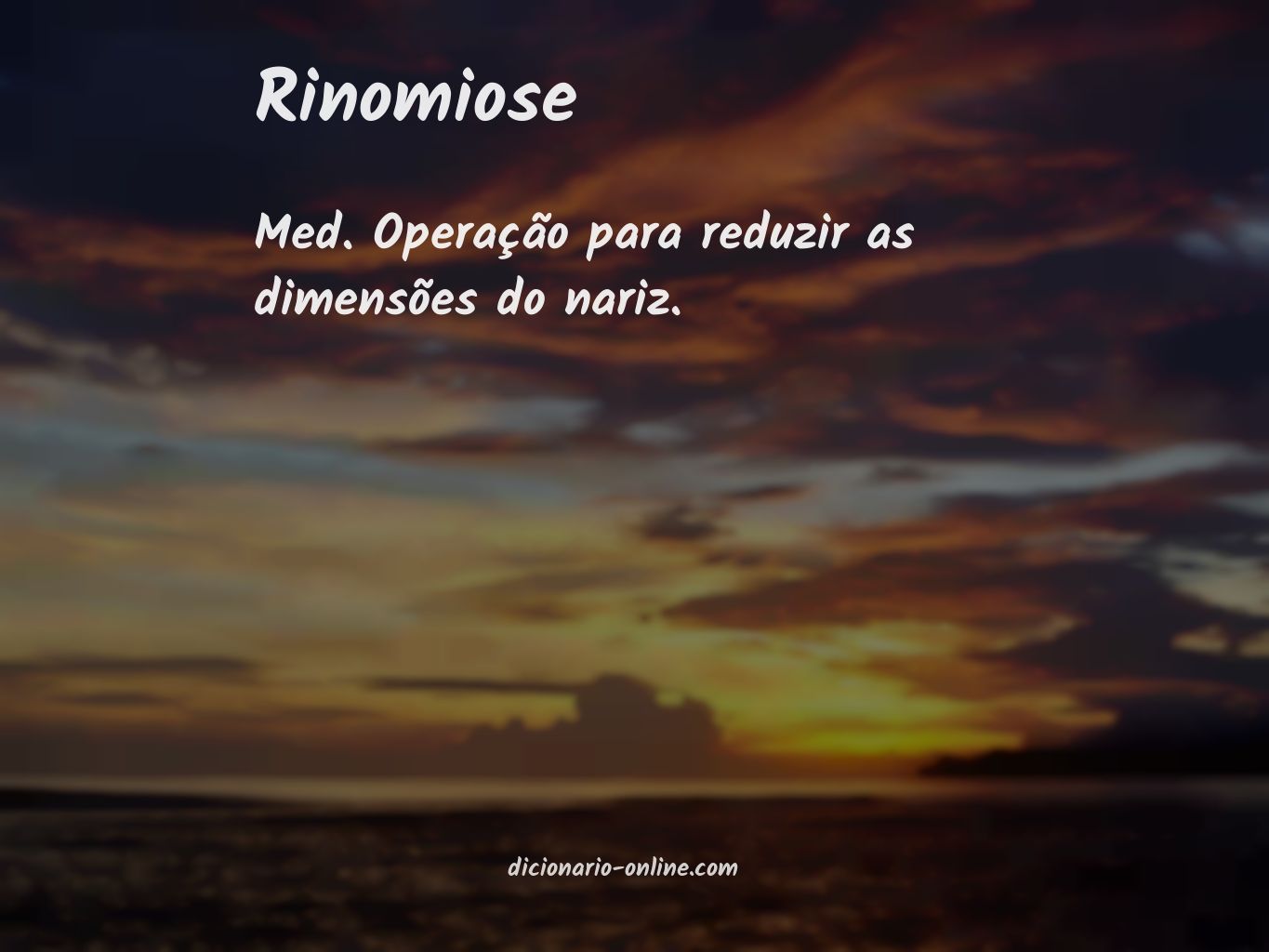 Significado de rinomiose