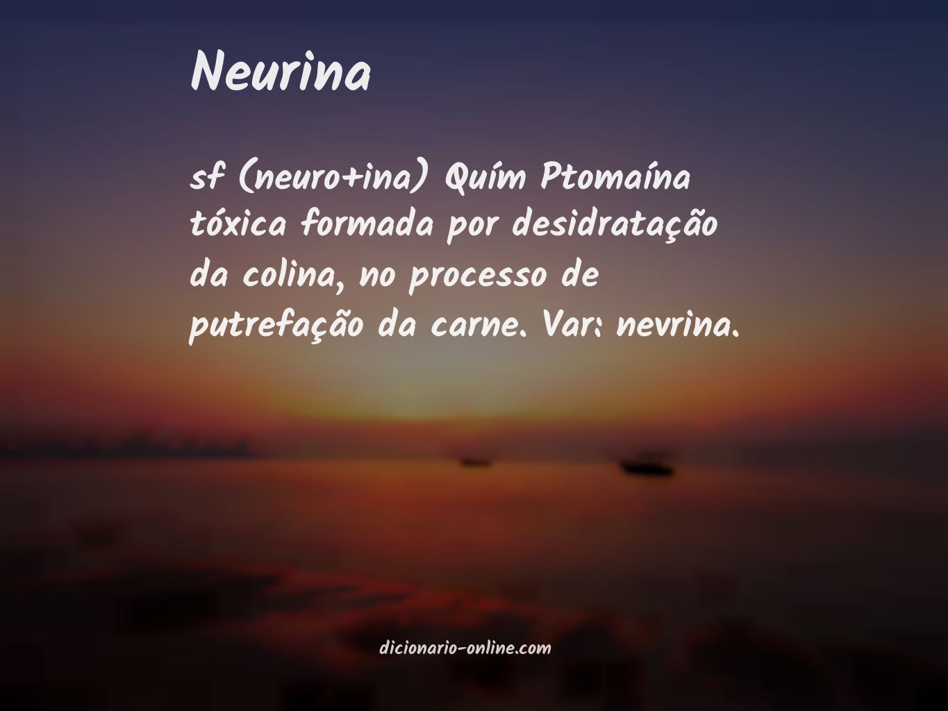 Significado de neurina