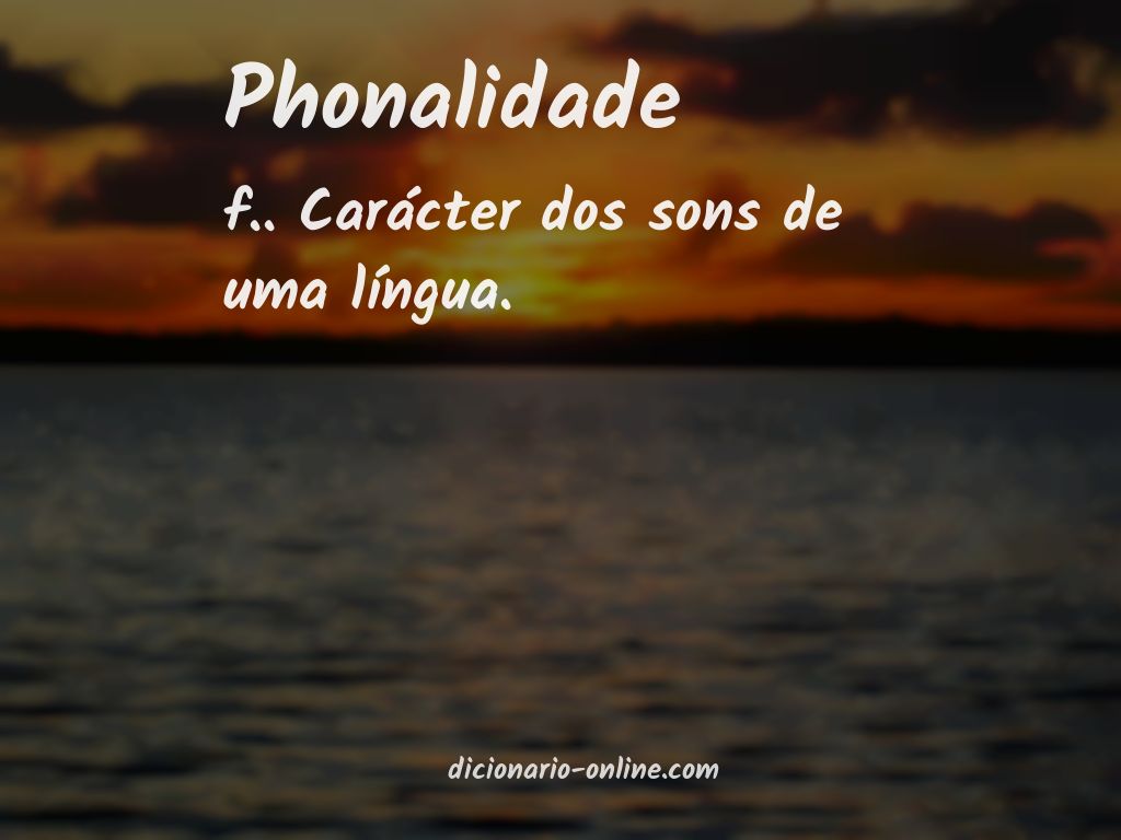 Significado de phonalidade