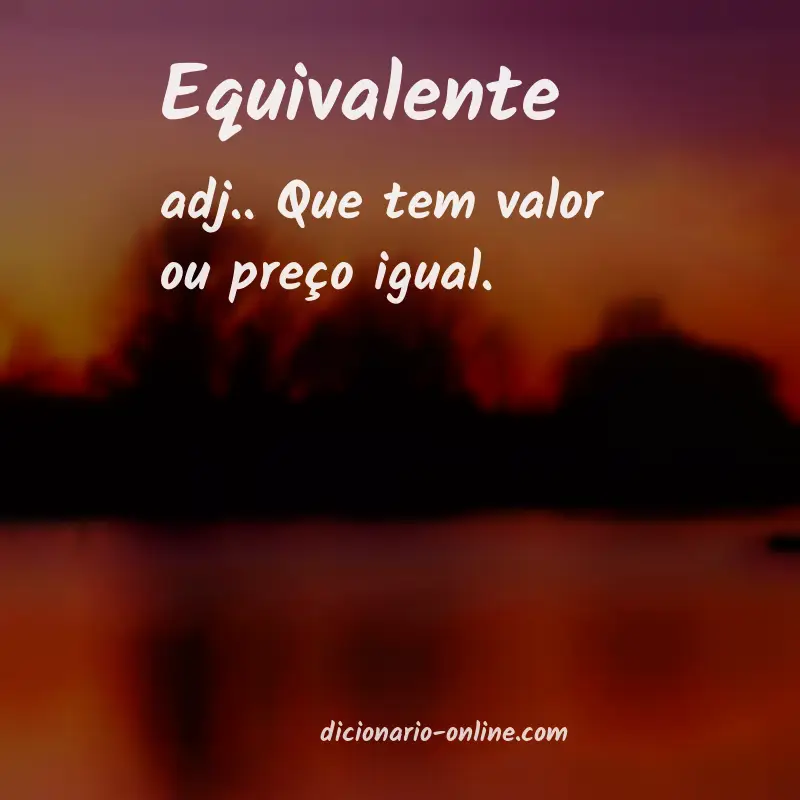 Significado de equivalente