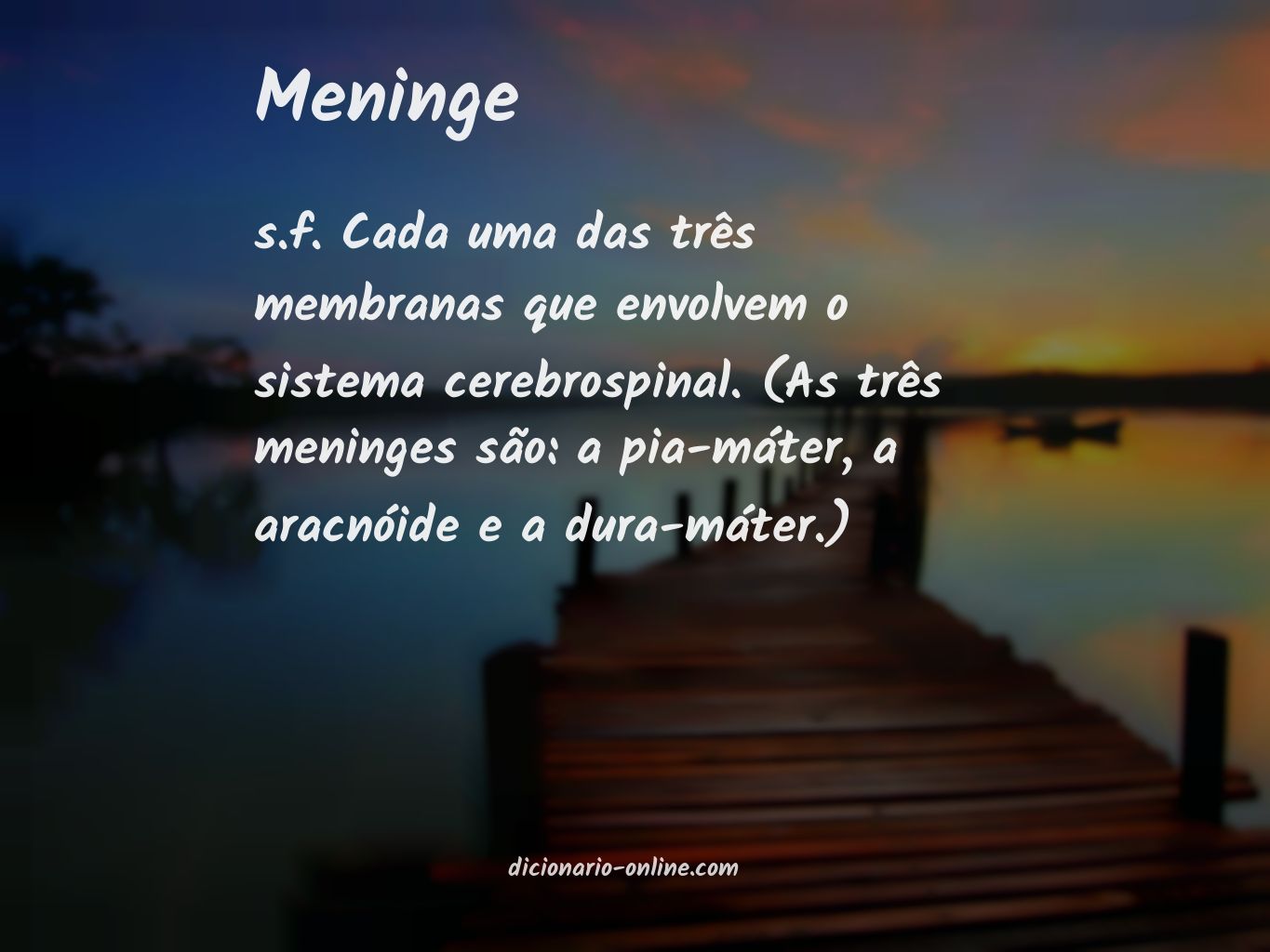 Significado de meninge