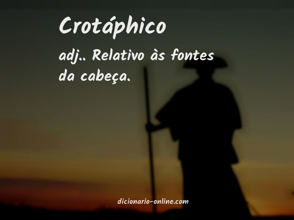 Significado de crotáphico