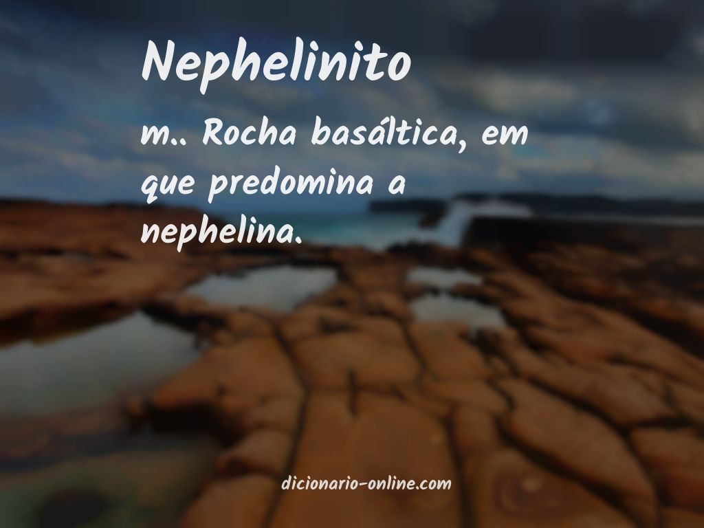 Significado de nephelinito