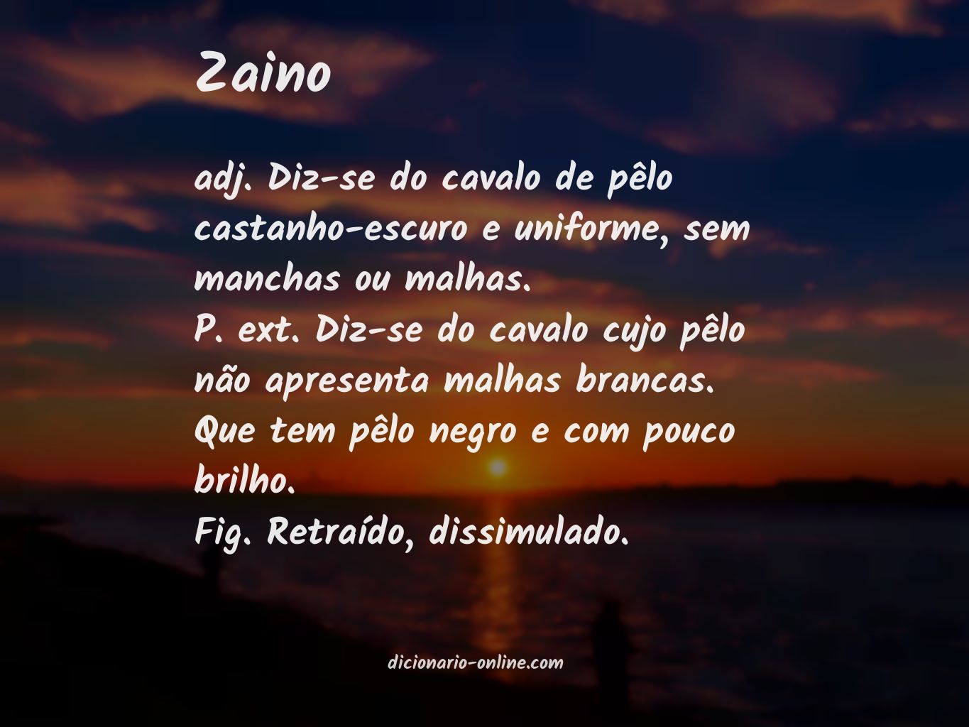 Significado de zaino