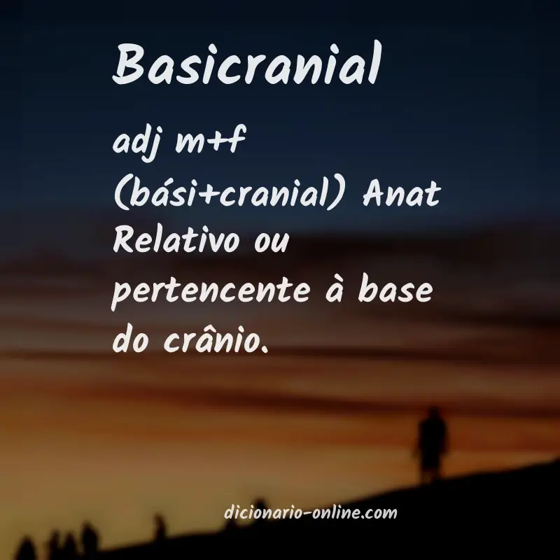 Significado de basicranial