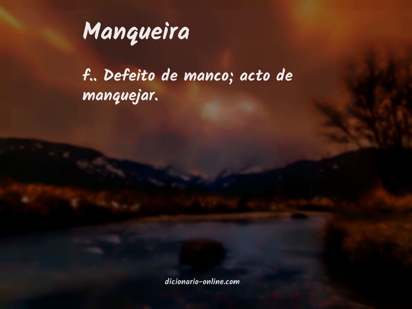 Significado de manqueira