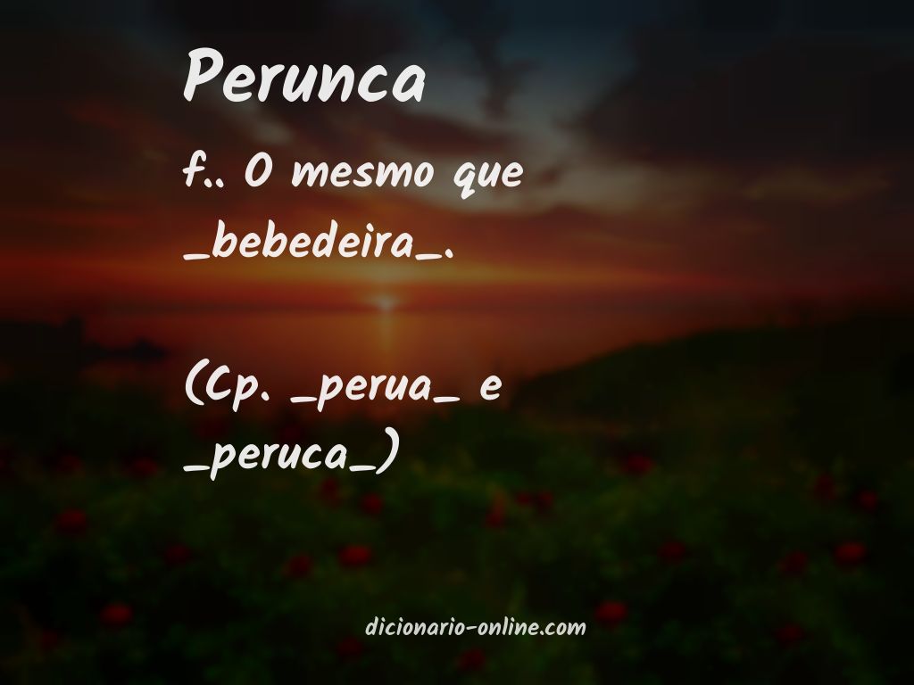 Significado de perunca