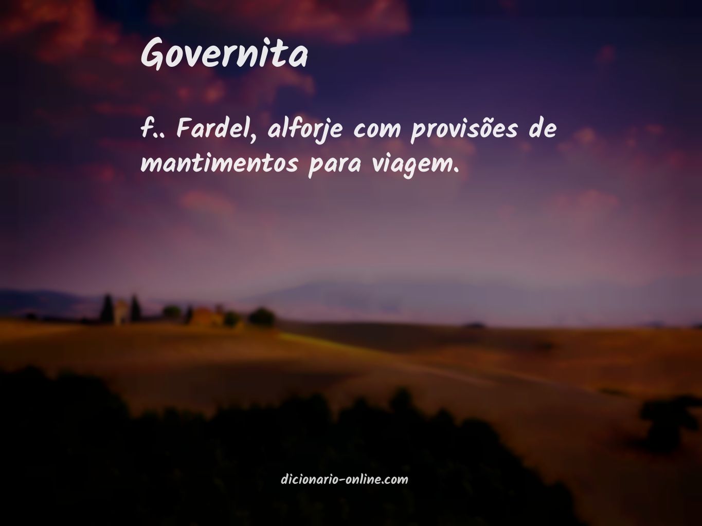 Significado de governita