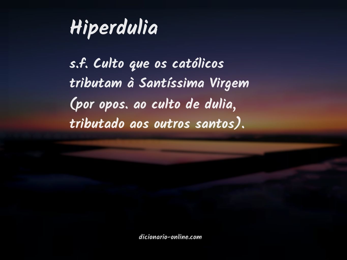 Significado de hiperdulia