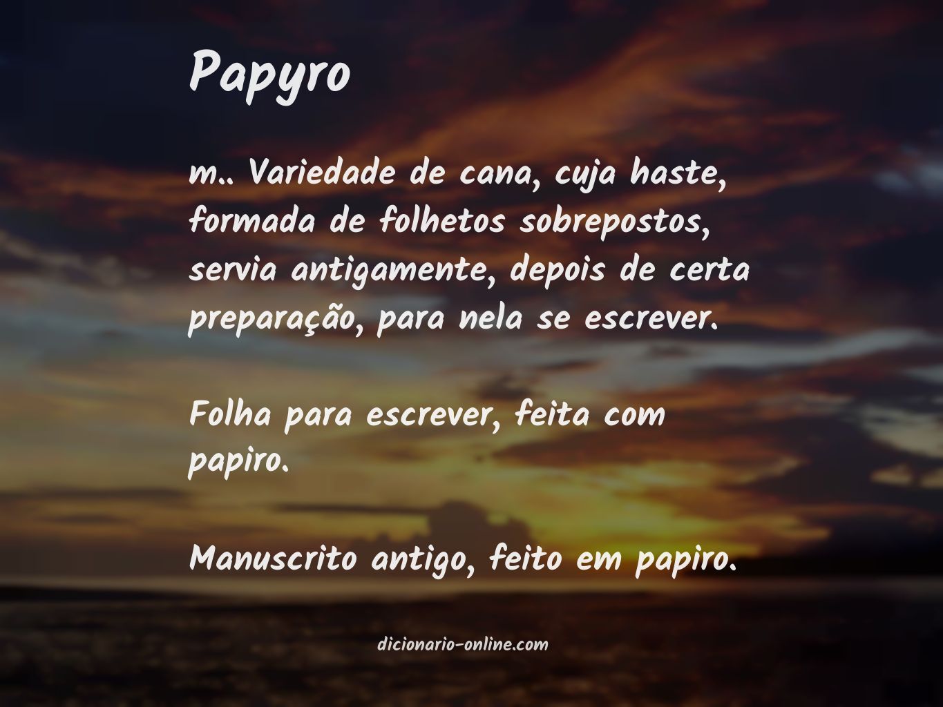Significado de papyro