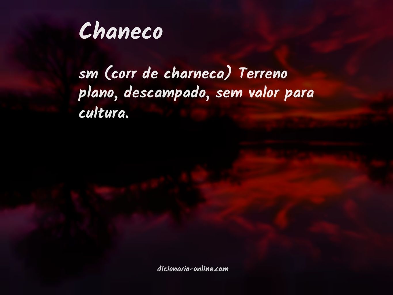 Significado de chaneco