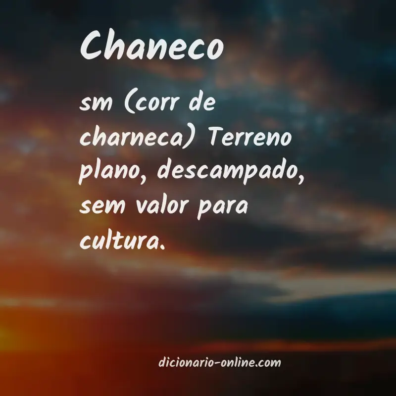 Significado de chaneco