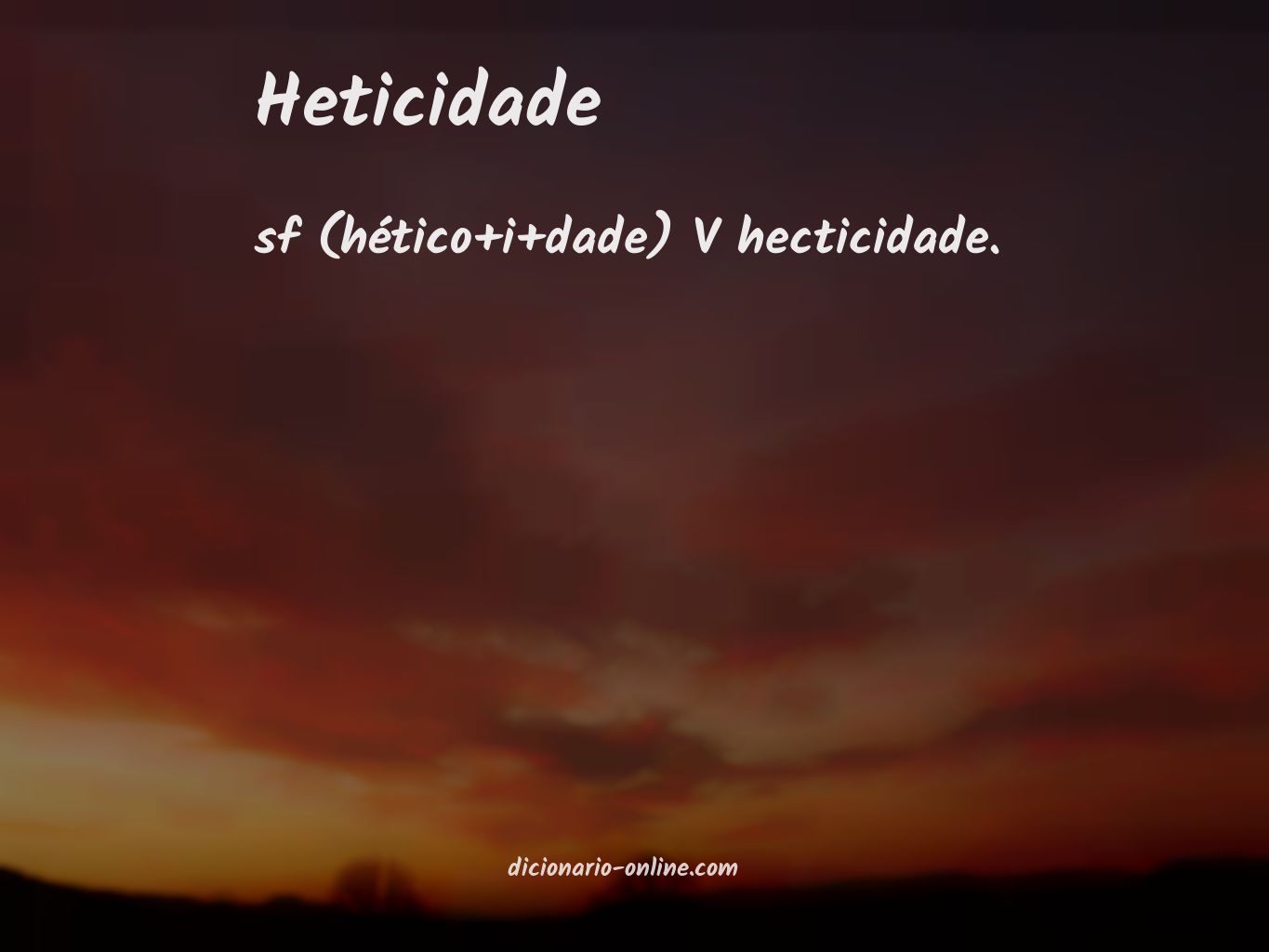 Significado de heticidade